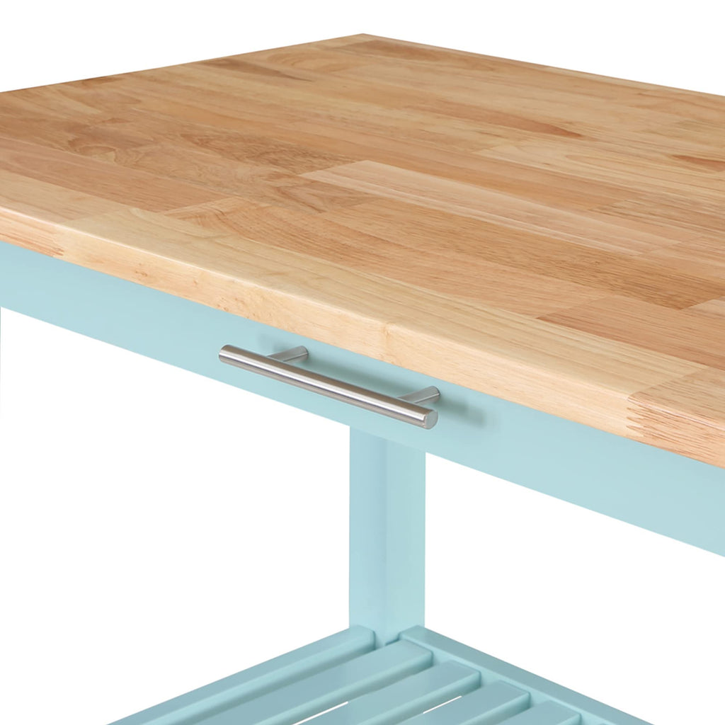 Convenience Concepts Designs2Go Butcher Block Kitchen Island, Sage, 40"