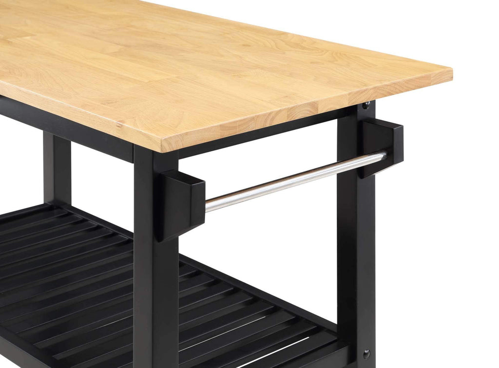 Convenience Concepts Designs2Go Butcher Block Kitchen Island, Sage, 40"