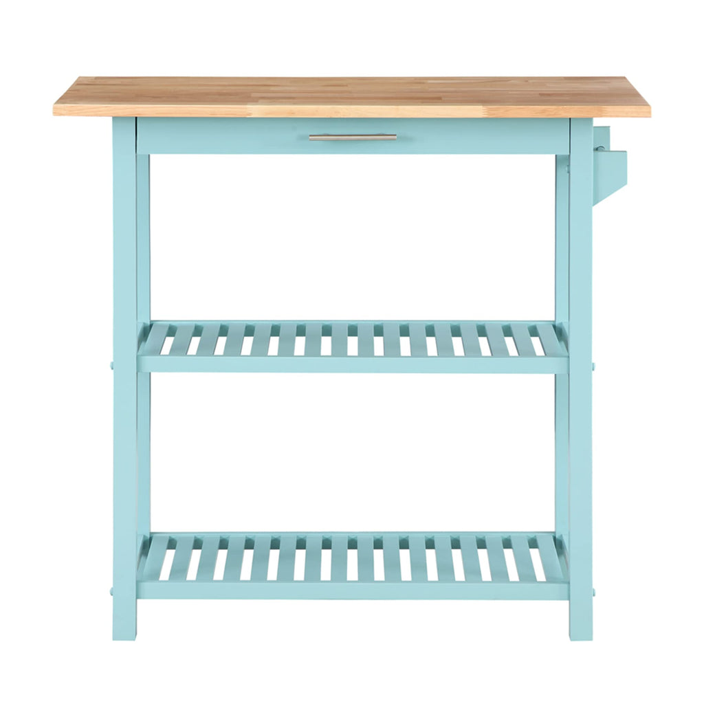 Convenience Concepts Designs2Go Butcher Block Kitchen Island, Sage, 40"
