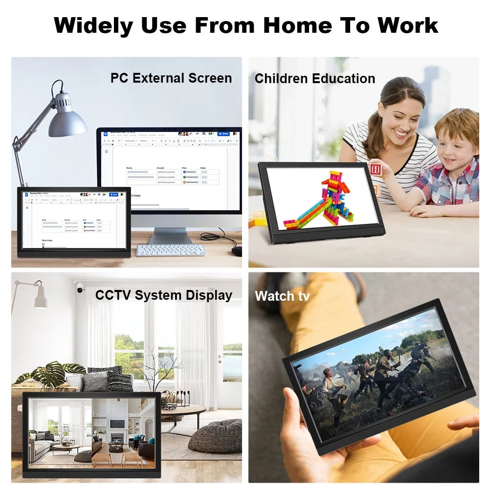 Inch TouchScreen 1366x768 PI Compture Gamer Raspberry PC XBOX Monitor 60Hz Stick PS4 Monitor Display 11.6 For Switch Protable