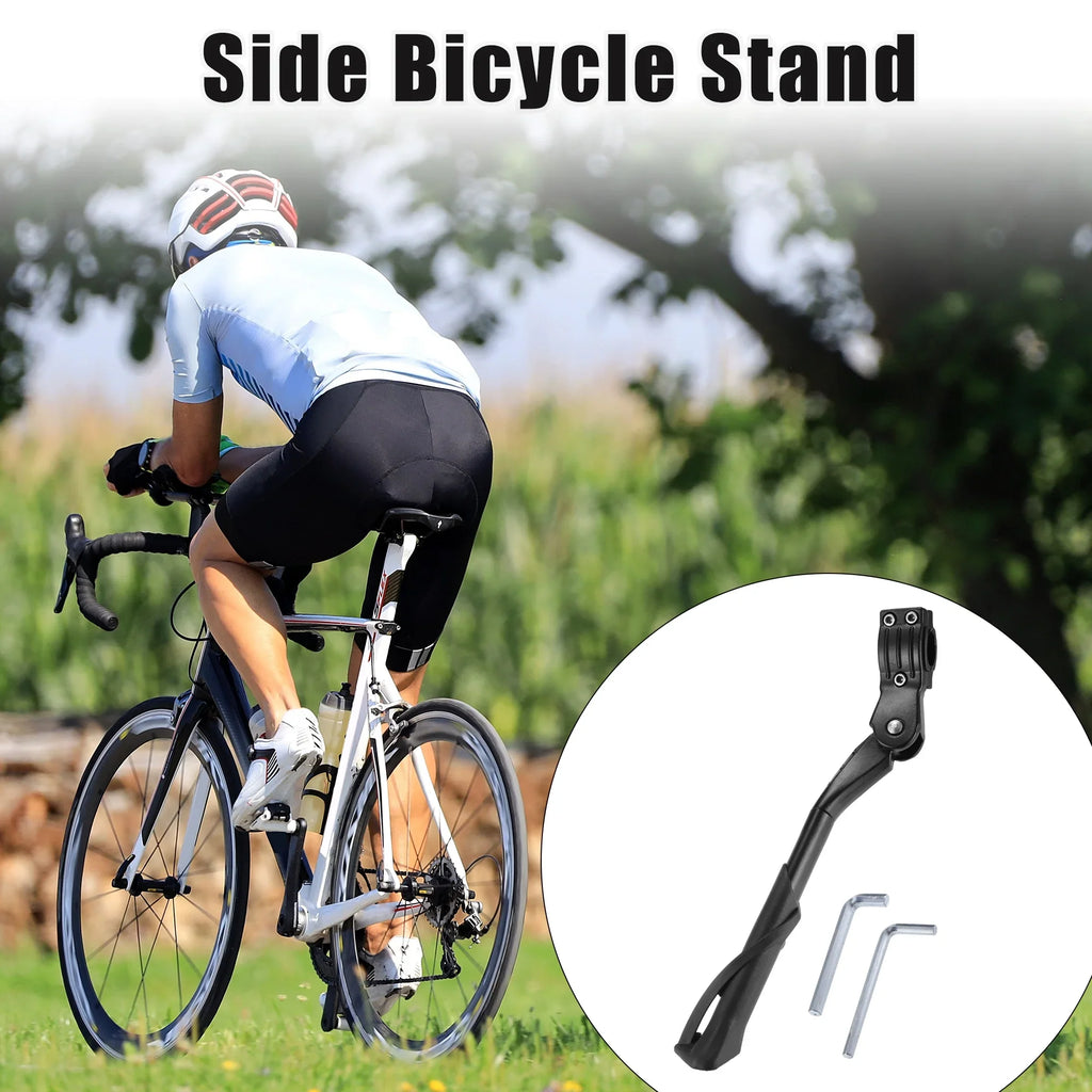Unique Bicycles Mountain Inch Bicycle Fit 1 Bargains Stand Set Side Non-Slip for Stand Bike Kickstand Adjustable 24-29