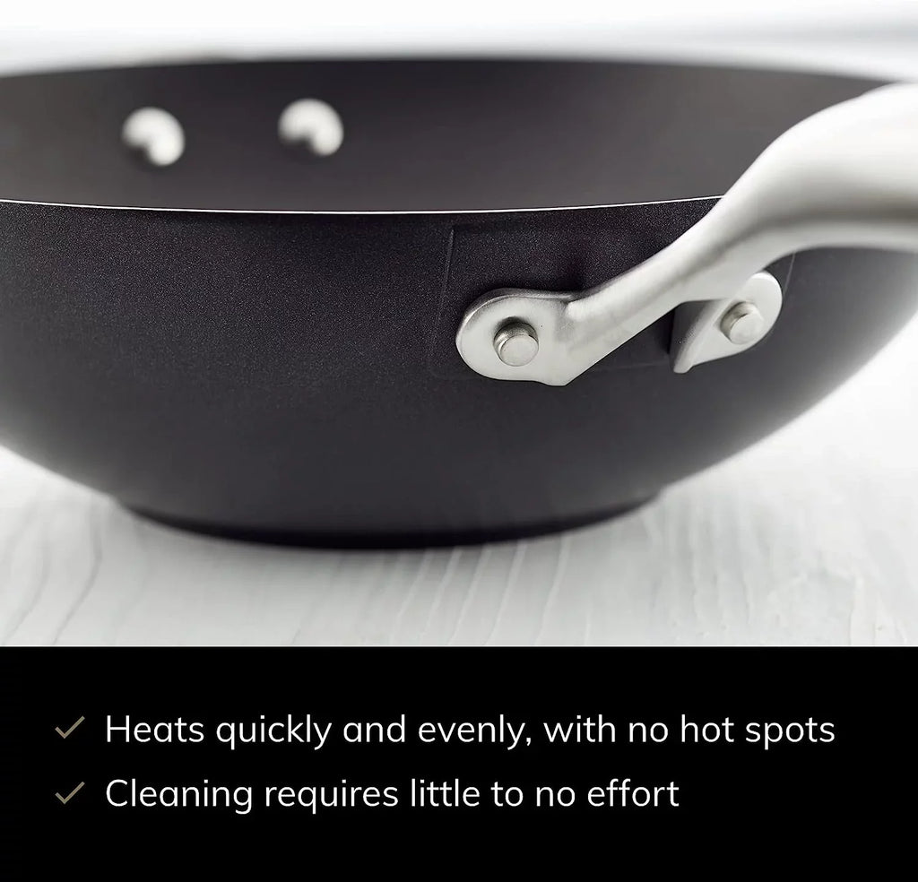 Wok Inch PRO ScanPan 12.5 Black IQ Cast Aluminum