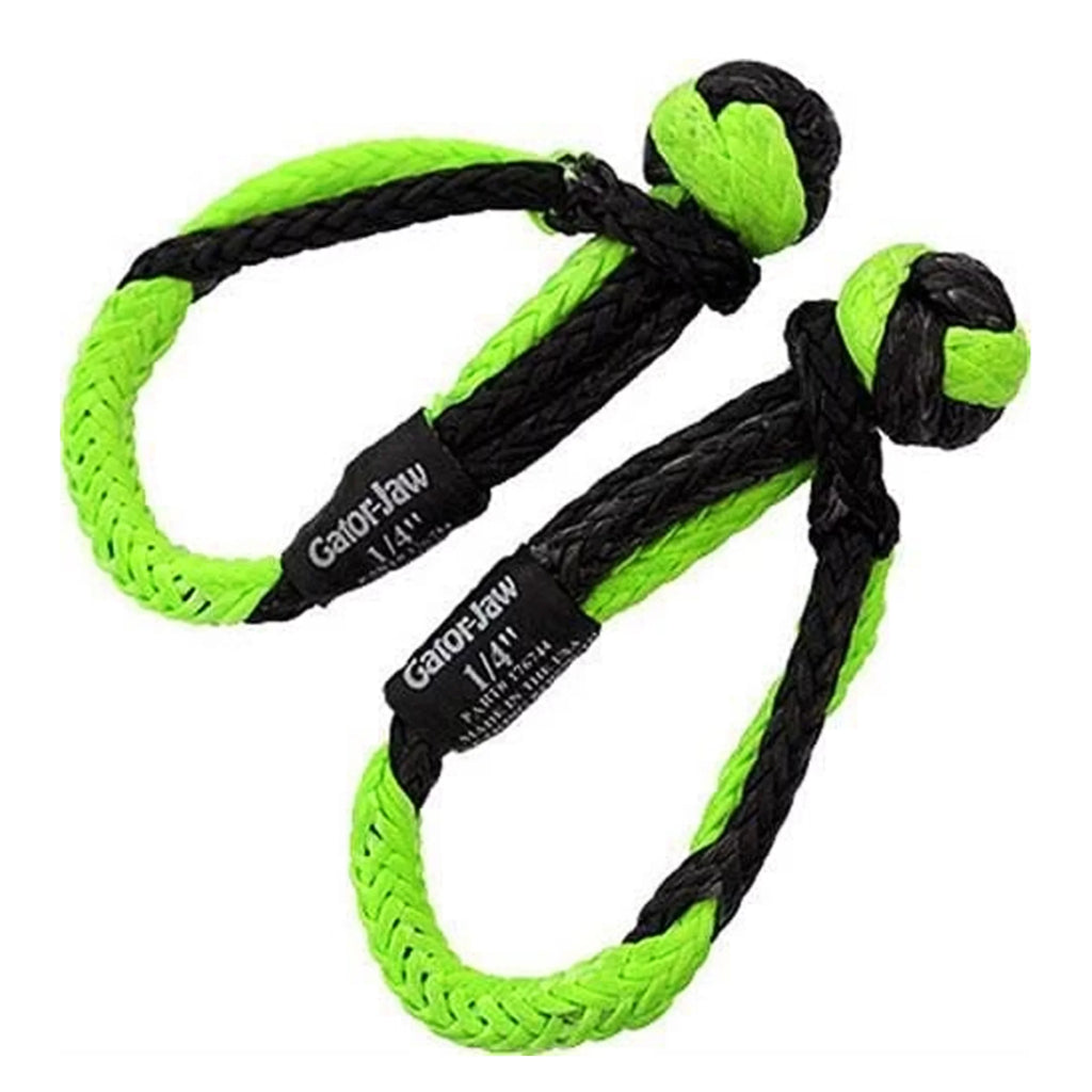 Sport Bubba ATV, Equipment Shackle UTV, Personal Breaking Rope 11,000 Mini Plasma Black, Water with – (2) and for PAIR Synthetic in Gator-Jaw 1/4" Craft 176744 Green lb. of and Ideal Power Strength