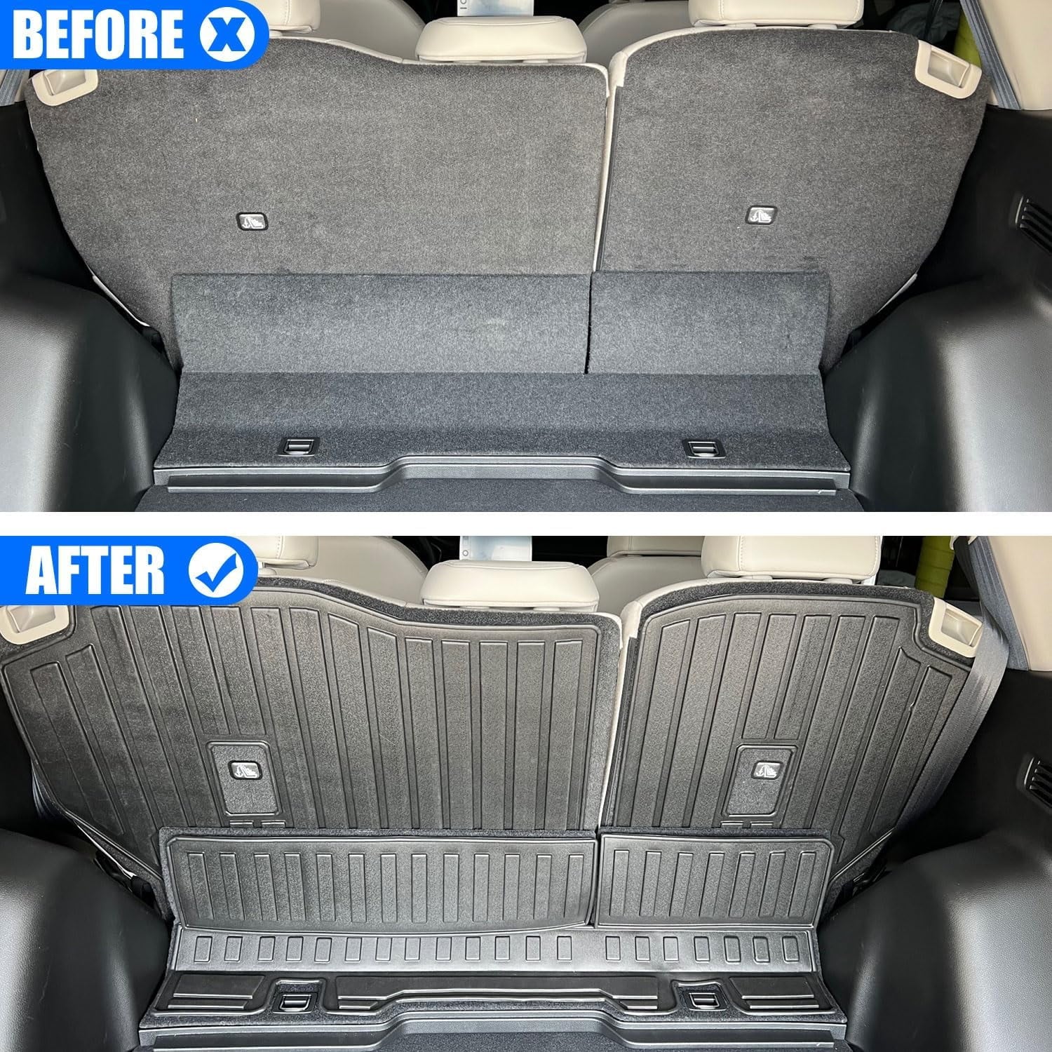 Back Suv Honda Seat Mat CR-V Honda Rear Protector Backrest fit Backrest Trunk Accessory for Black 2023 2023-2024 2024 CR-V Protector
