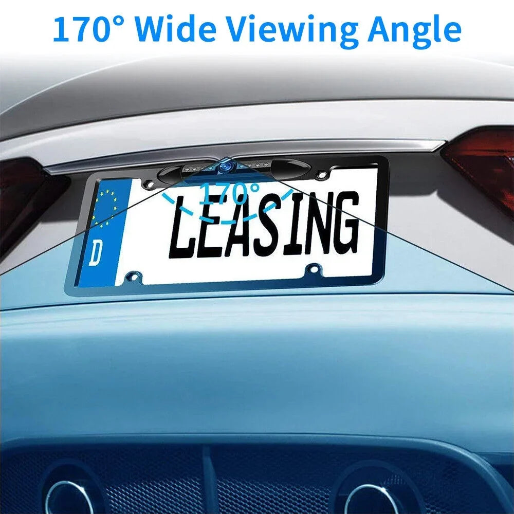 Cars - Cam Universal IP68 Viewing View for Camera Night Angle Waterproof KingFurt - Wired 170° American Backup Vision - Rear
