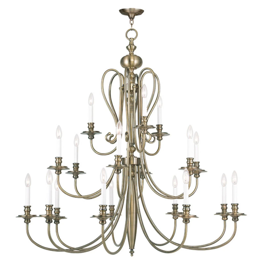 in Chandelier Light Lighting-Caldwell Inches by 18 5179-01-Livex Traditional high wide Style 46 - Inches 44 -