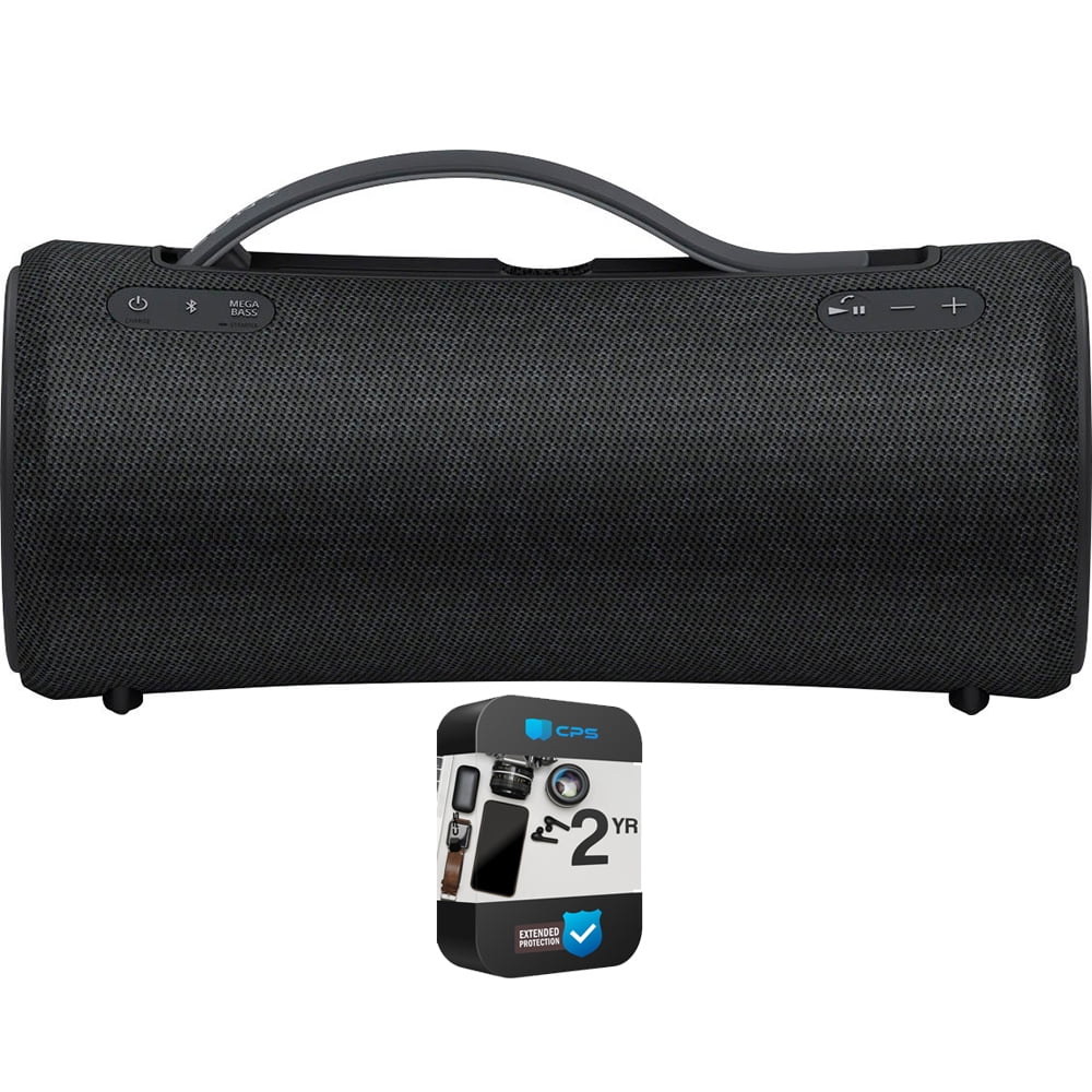 Wireless 2 Bundle X-Series YR Speaker SRSXG300/BZ Protection CPS Portable Sony (Refurbished) with Restored Black Pack Enhanced