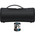 Wireless 2 Bundle X-Series YR Speaker SRSXG300/BZ Protection CPS Portable Sony (Refurbished) with Restored Black Pack Enhanced