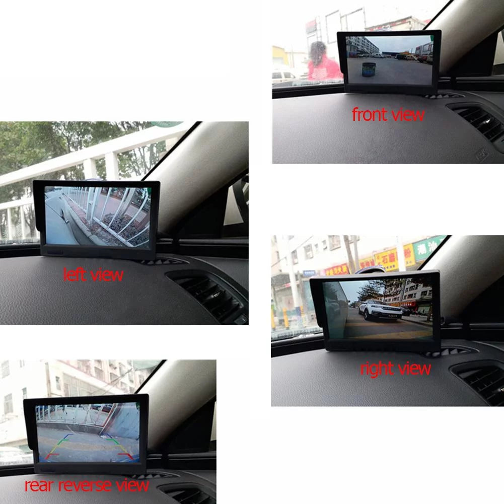View Degree Jocestyle Camera 360 with Cam 5in Bird Monitor DVR System Recording Car 4