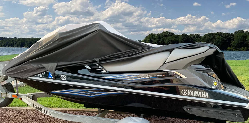 ski wave PWC LINE HEAVY-DUTY cover THE SUPER YAMAHA Cover FZS Black/Grey 2009-2016 JETSKI OF Compatible TOP jet runner for