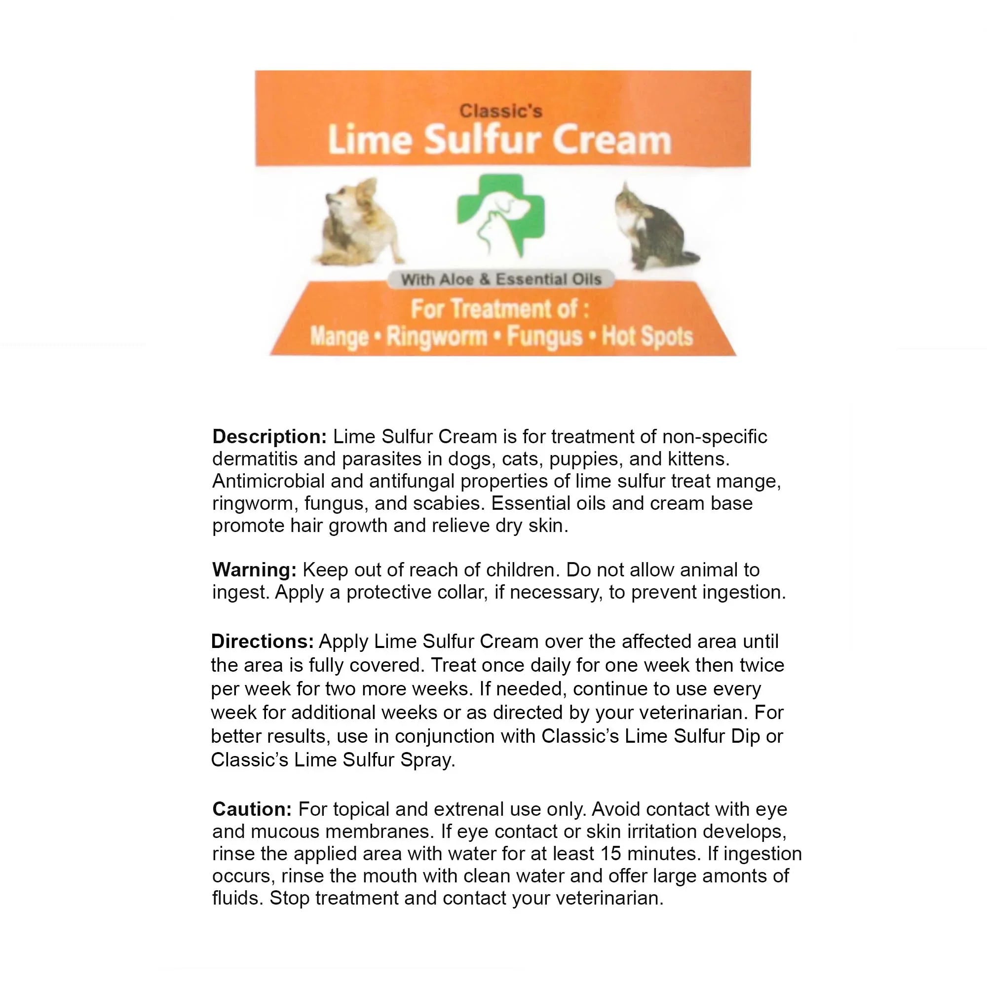 Ointment Life (2 Cat, Paw Ointment oz Skin 2) - Lime Horse for Healthy (2 (2 Skin x oz - Cream Dip Safe Dog, and - 2 Care Dry Pet Sulfur x Itchy Kitten, for Pet 2) Puppy, Jars) x oz