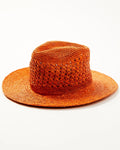 One Straw Fedora Shyanne Size Vented Women's Copper Rust