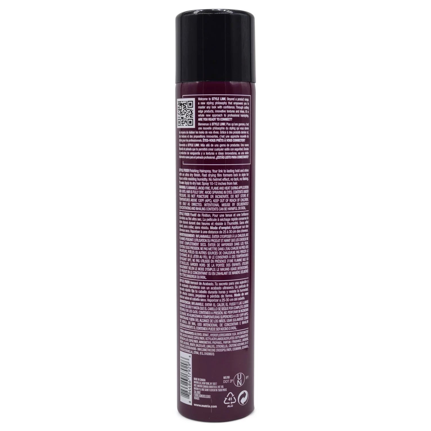 Link Style Finishing Matrix Hairspray Fixer Oz Perfect 10.2 Style