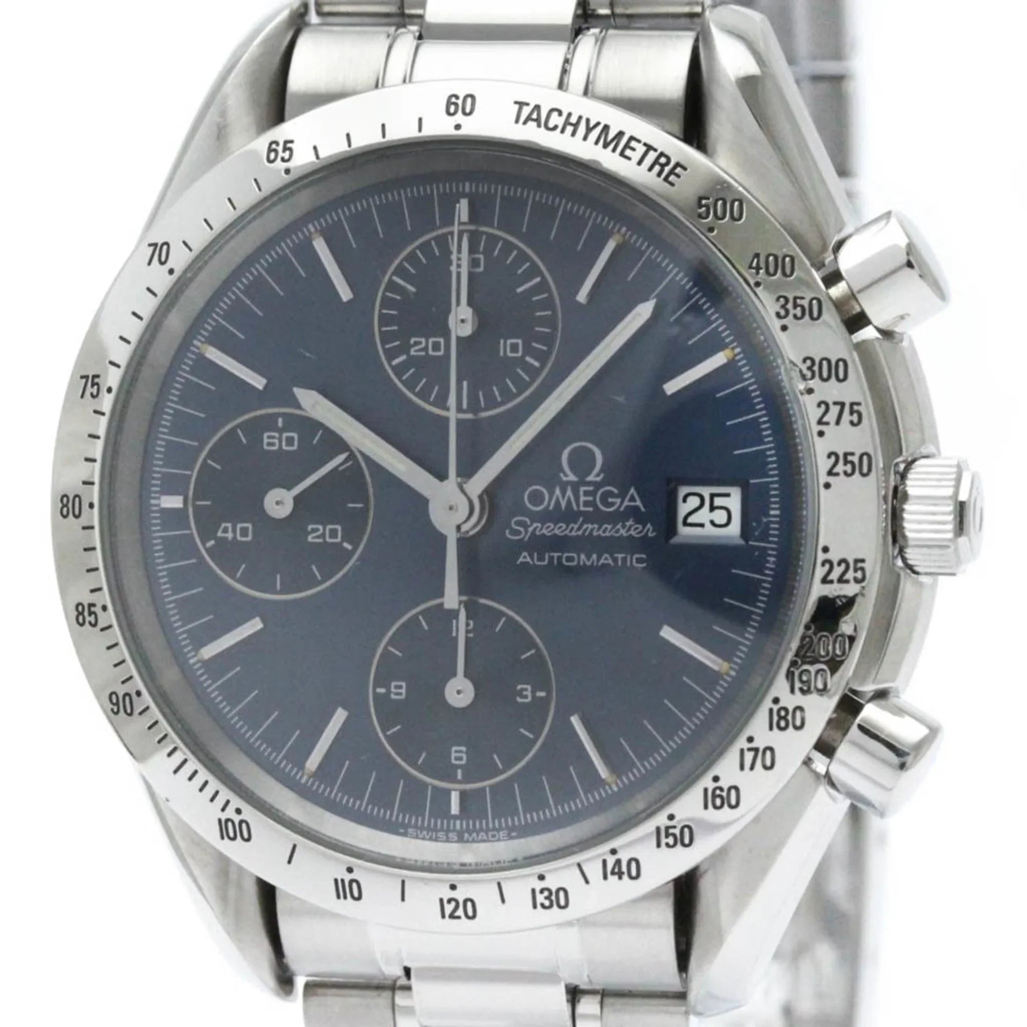 Pre-Owned Automatic Date (Good) Mens Steel Speedmaster Watch 3511.80 OMEGA Polished BF563399