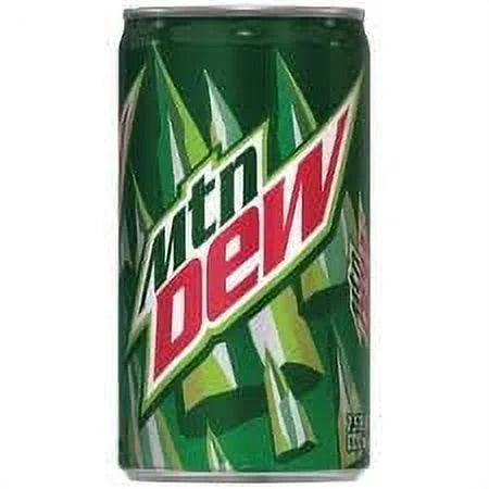 Soda 7.5Oz (24 Cans) Packs 3/8 Dew Cans Mini Small Mountain
