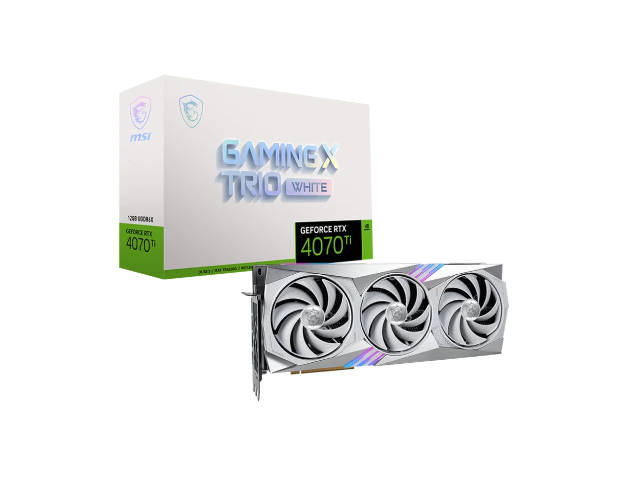12GB PCI-E Ti Ti (MSI) 12G Gaming 4070 RTX RTX GAMING WHITE 4070 X GGDR6X GeForce TRIO MSI 4.0