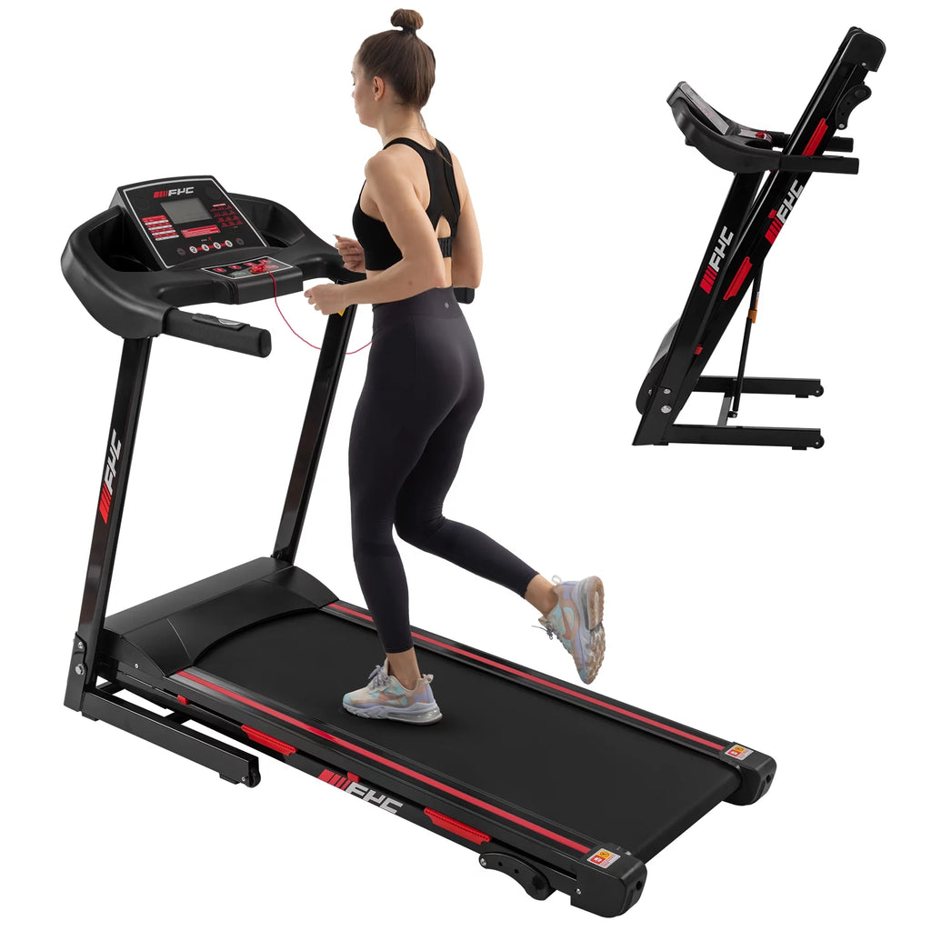 Home with Incline/, Max FYC Easily Gym Home Assembly, Workout 330 LBS Speed for Exercise Foldable Machine Capacity Electric - Treadmill 3.5HP Folding 16KM/H Running Weight Anself Treadmill