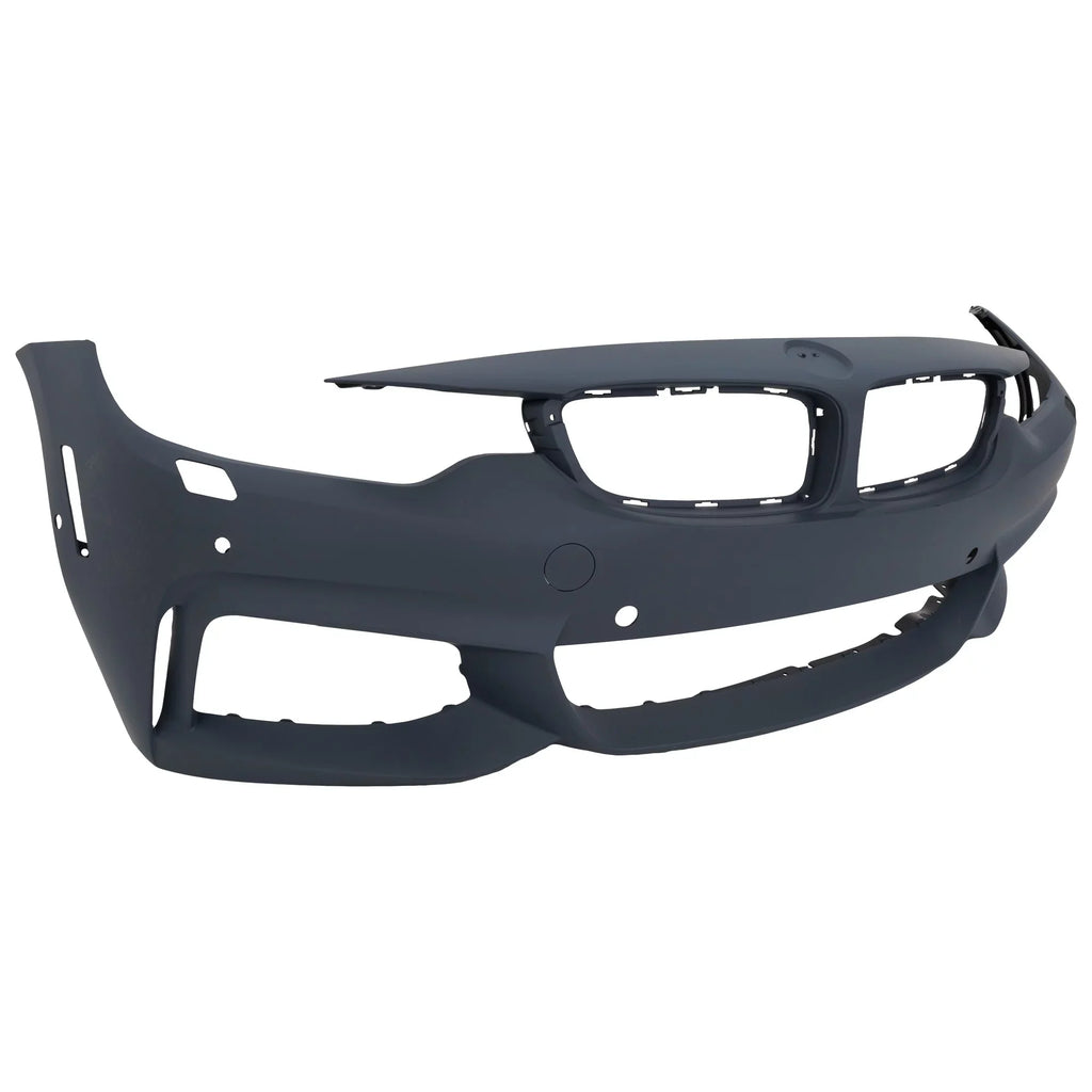 COVER BMW Sport Primed with Compatible with Front 4-SERIES Line Sensor PDC For HLW M Holes/Cam 2014-2018 Conv/Coupe/HB- CAPA BUMPER