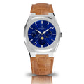 leather brand watch Black | Brown 40mm Silver/Blue Asorock owned Transporter | watch | watches mens