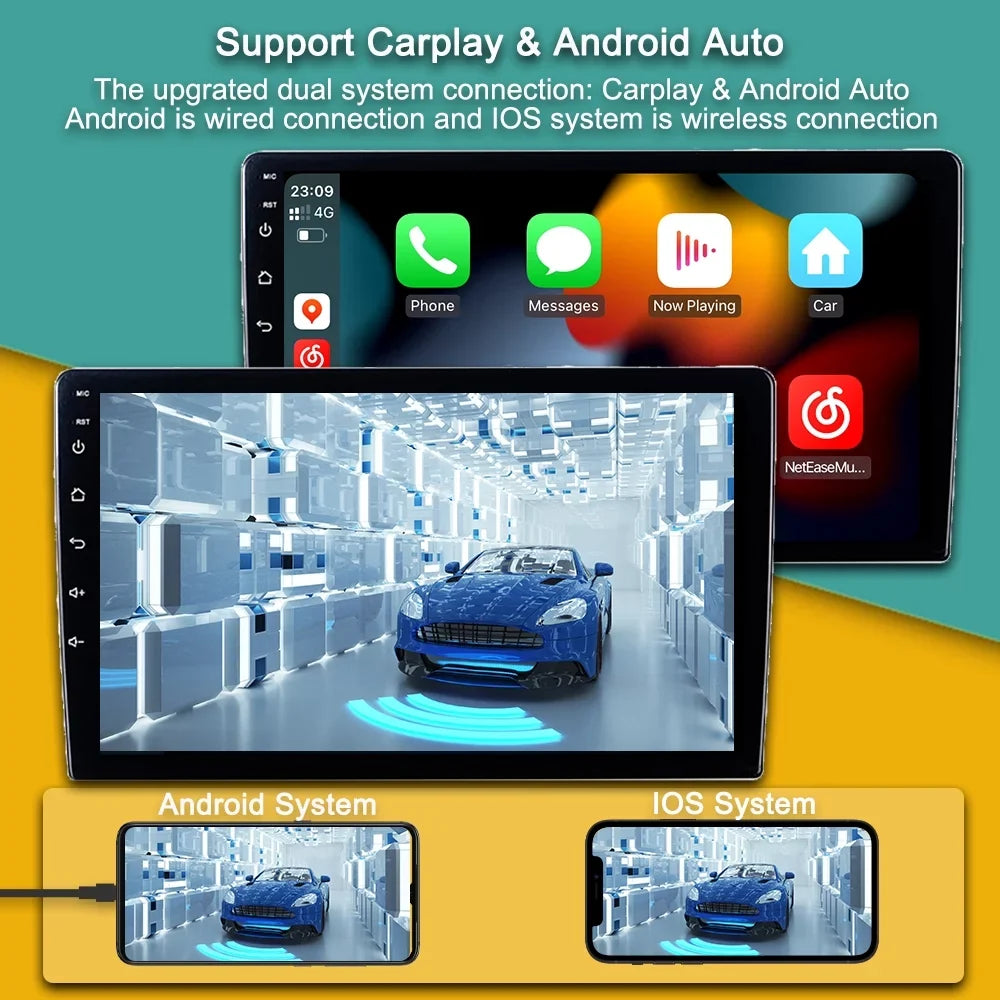 Car Auto 7 Stereo 2008 With - Car Accord Android Android 2002 Carplay Multimedia For Screen Player Honda Touch