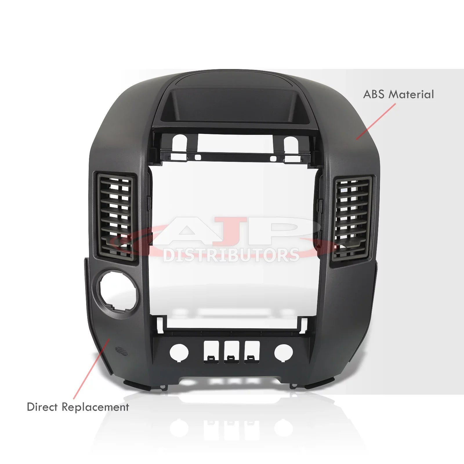 Finisher 05 Armada Panel Console - XE Speaker AC Instrument Dashboard SE Bezel Radio Control w/o Clips (Gray) WA60 For Center A60 Lid Nissan Titan 2004-2006