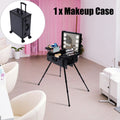 with Luggage DENEST Train Cosmetic Makeup Case Trolley Organizer Key Travel Box Rolling