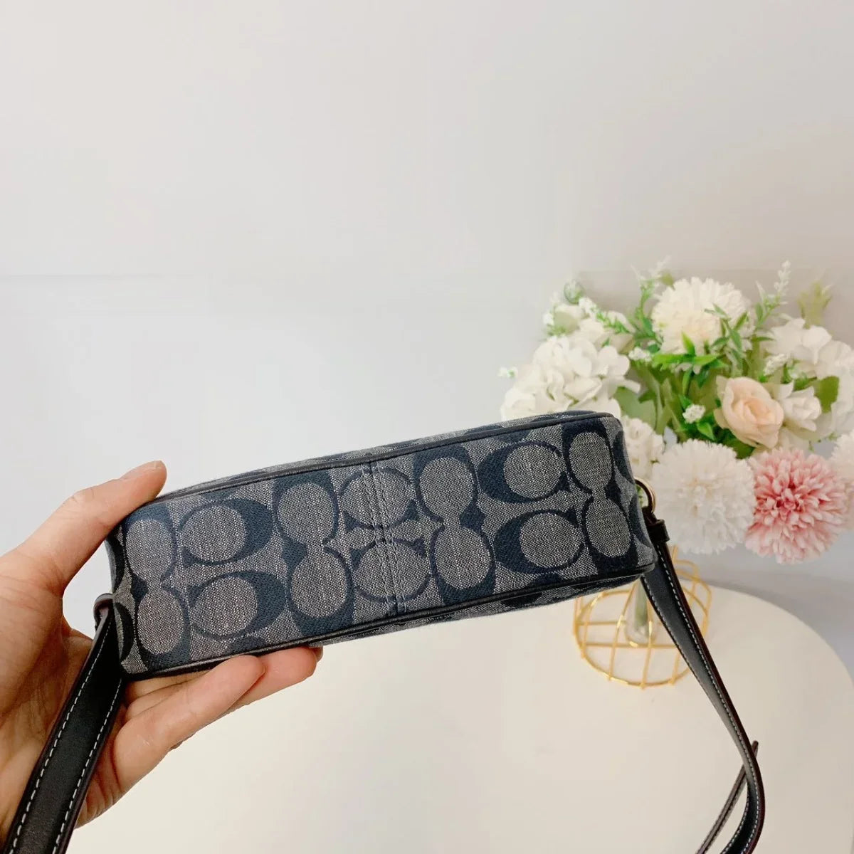Multi In Jamie IN Bag Chambray Denim Signature CH840 Mini Coach Camera