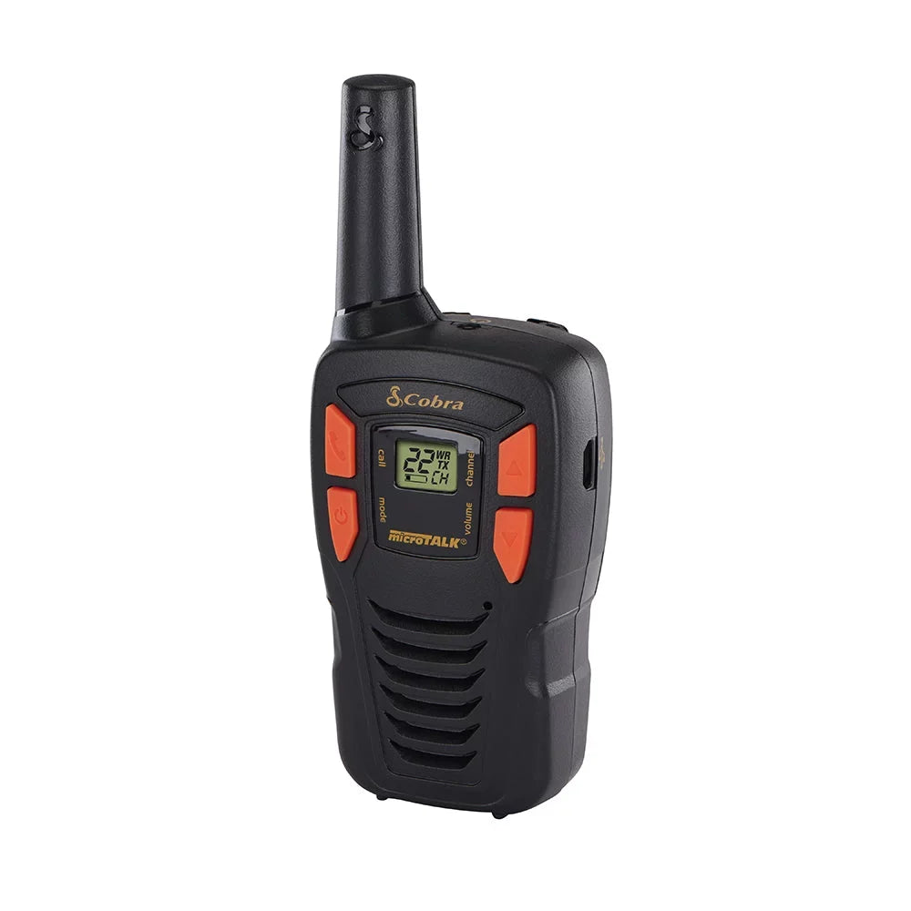 Channels, - 16-Mile Talkies Lightweight, Long Compact Cobra Range 22 Radio Walkie ACXT145 Adults Two-Way Rechargeable, Set for
