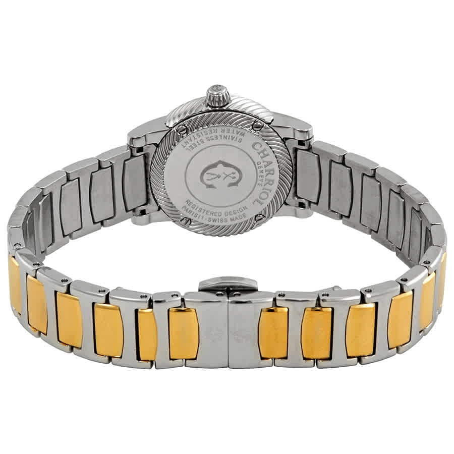 Two-Tone of Mother Pearl Charriol Ladies P26SY2.911.001 Diamond Parisii Watch Dial