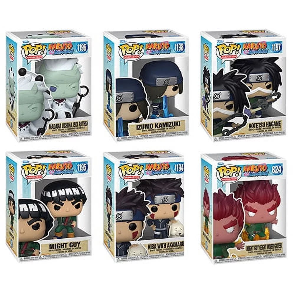 Animation 6 - Funko Madara, OF Kotetsu S5 Naruto (Izumo, Kiba, - Figures SET POP! +2) Vinyl
