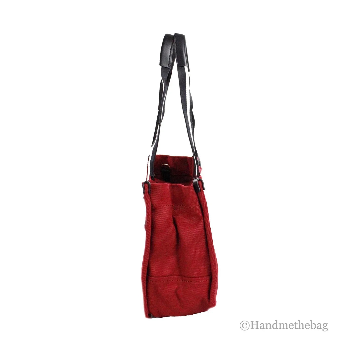 Red Canvas Bag Jacobs Medium Shoulder Tote Marc Convertible Fabric Purse Savvy