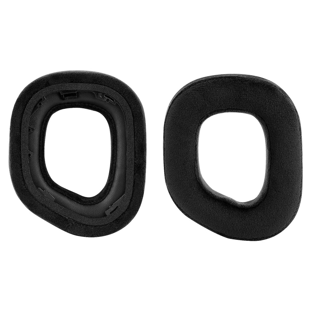 Headphones Headset (Black) Earpads, Corsair Cushions, Replacement Repair Cover Pads Cups Ear HS80 RGB Ear Ear Geekria Velour Parts for Comfort
