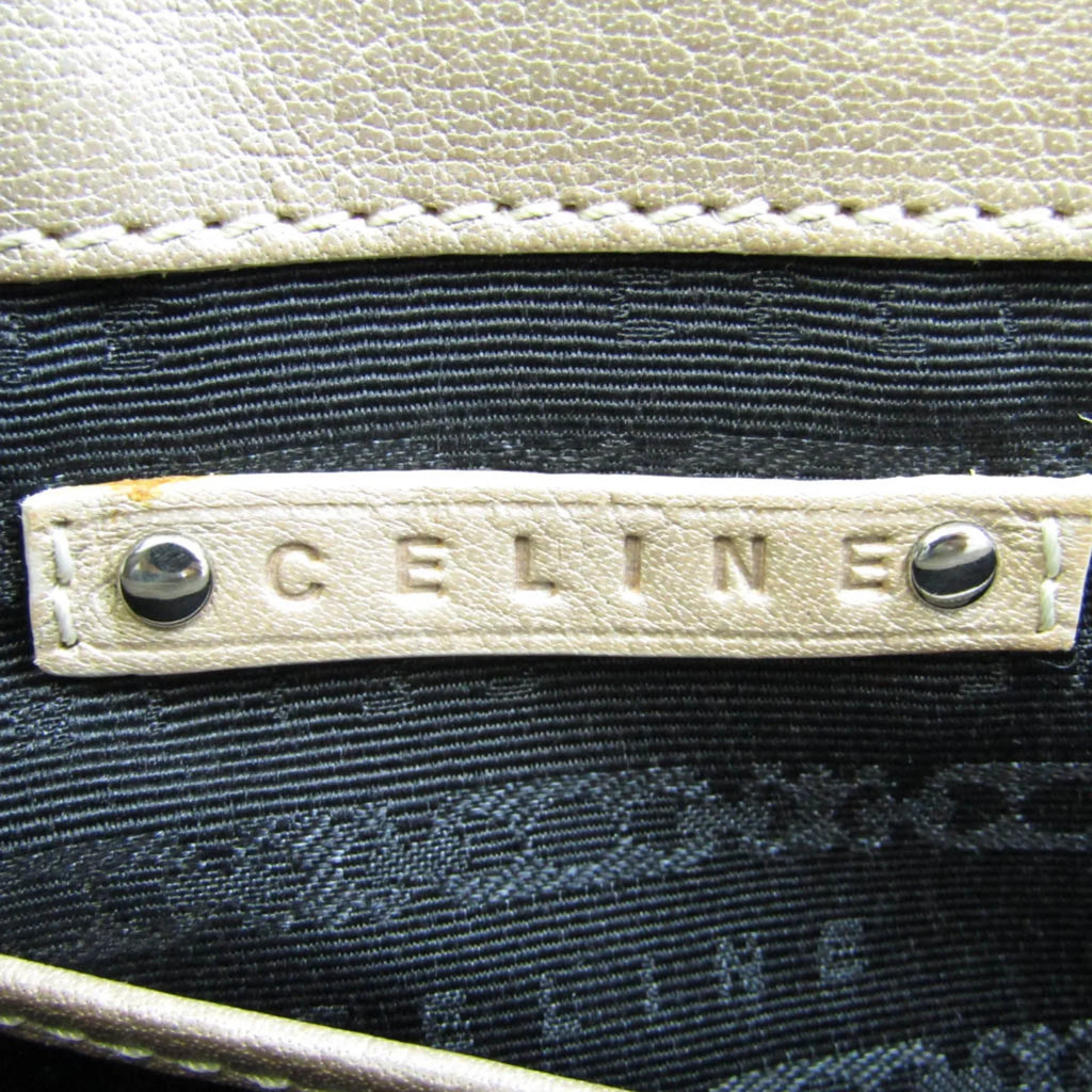 Pre-Owned (Good) Celine Women's Boogie Beige,Champagne Handbag Leather