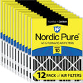 Pure Carbon Pack Pleated MERV Nordic 12 10 20x20x2 Plus Air Pleated Filters