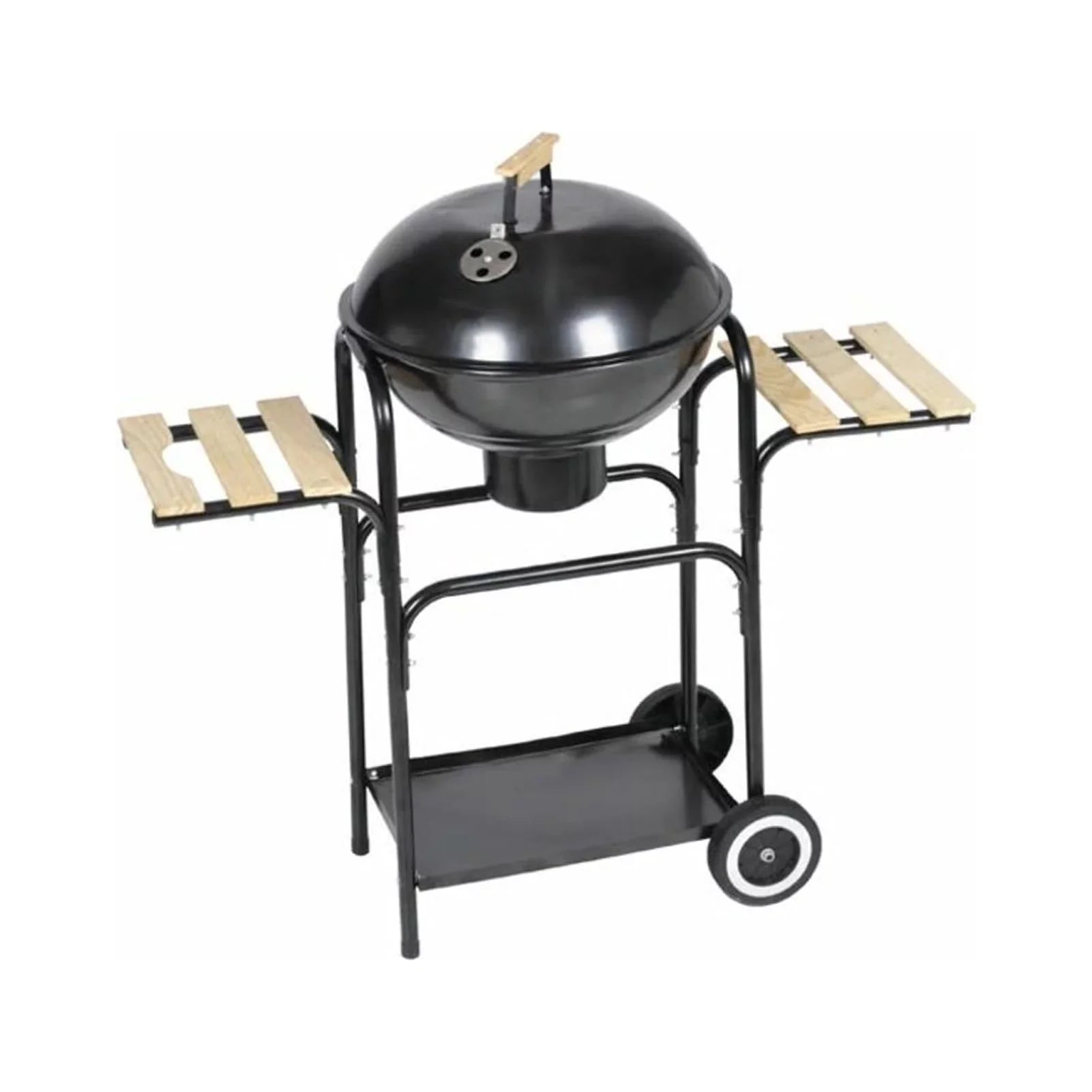 with Steel Hiking, Camping 38 and 2 Working Stand Cooking, Wheels Tables BBQ Picnic, Grill Side Dcenta Garden, Smoking, Party, Height Charcoal Patio Barbecue Inch for Grilling,