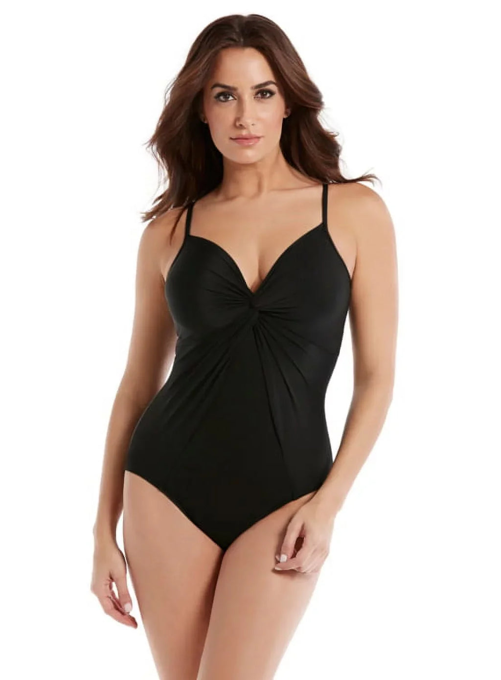 US BLACK One Swimsuit, Knot Miraclesuit Love Solid Rock 10 Piece