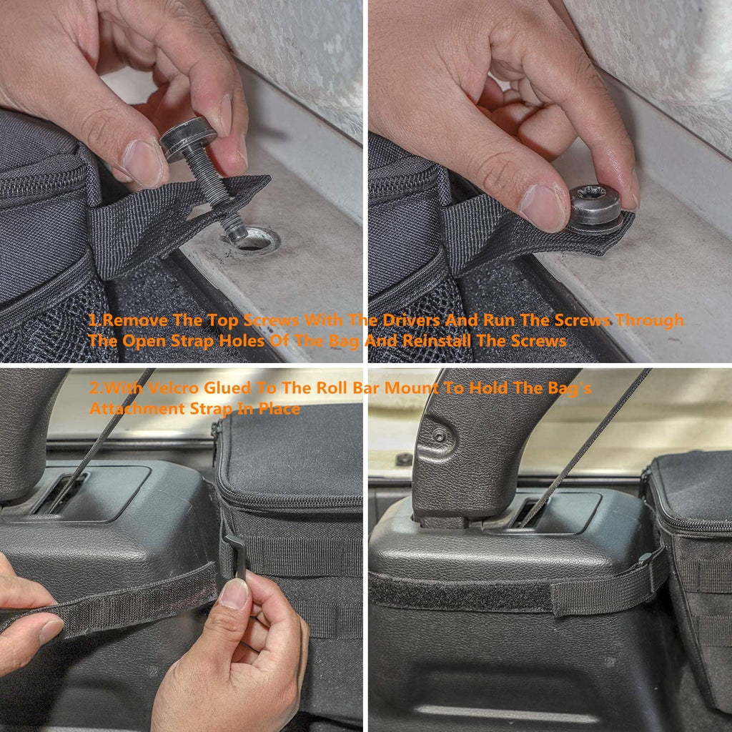 Bag 2018-2024 for Tidying Trunk 4 Accessories Tool Jeep Rear Interior JL Pocket 2024 Organizer Doors Stowing