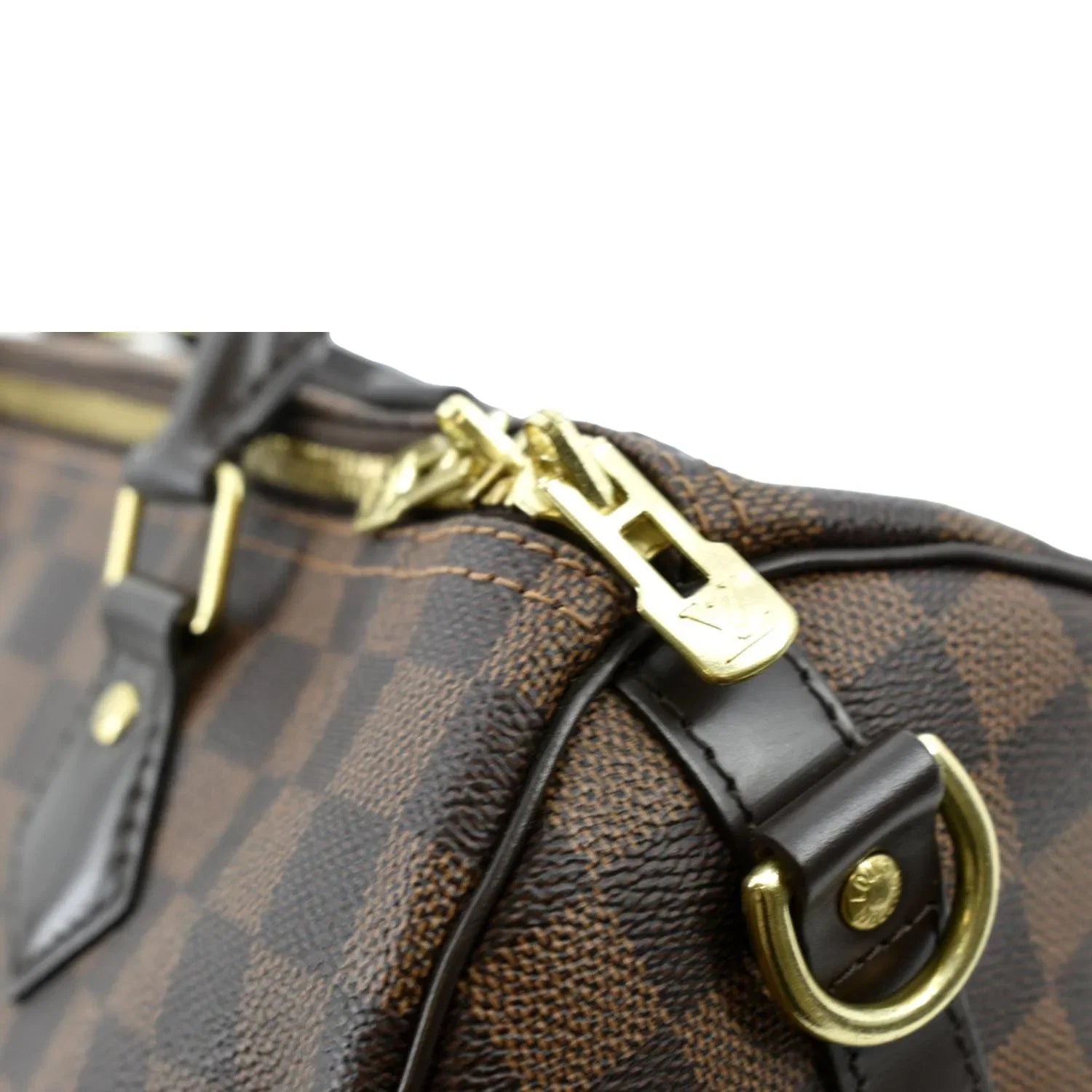 Damier 30 Ebene Shoulder LOUIS Bag VUITTON Speedy Brown Pre-owned Bandouliere