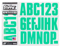 SeaFoam for STIFFIE Identification Numbers Personal Uniline Alpha-Numeric 3" Marine Custom Decals & Stickers Watercraft Boats & PWC Green Kit Letters Registration