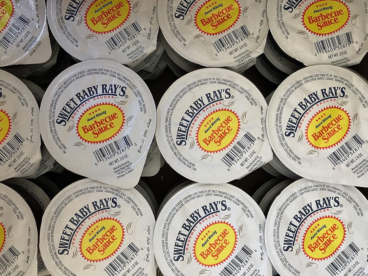BBQ Rays Barbecue 36 2oz Sauce Original Count Sweet Cups Baby Sauce