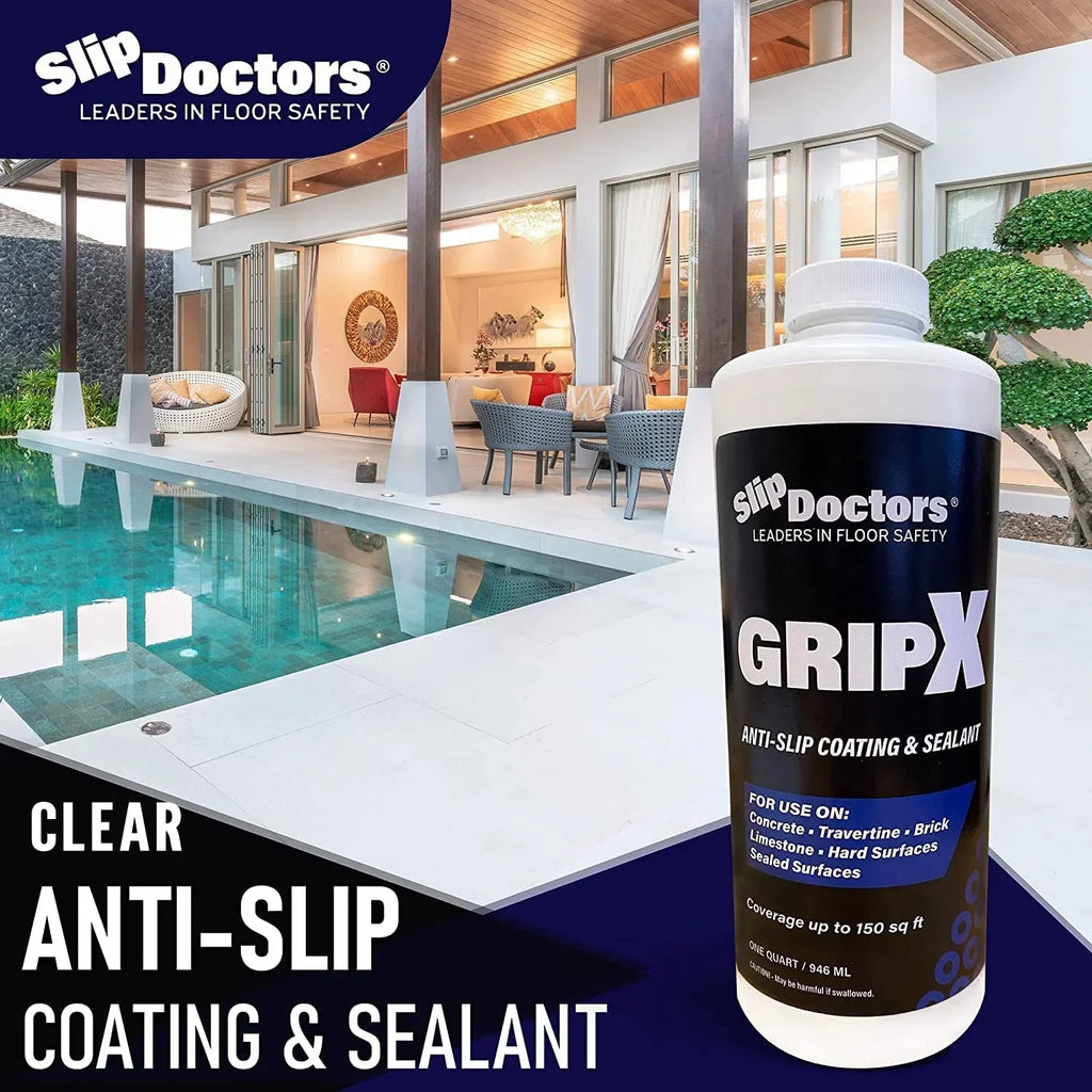 Concrete for and GripX Coating Outdoor and Non-Slip Indoor Tiles, Sealant