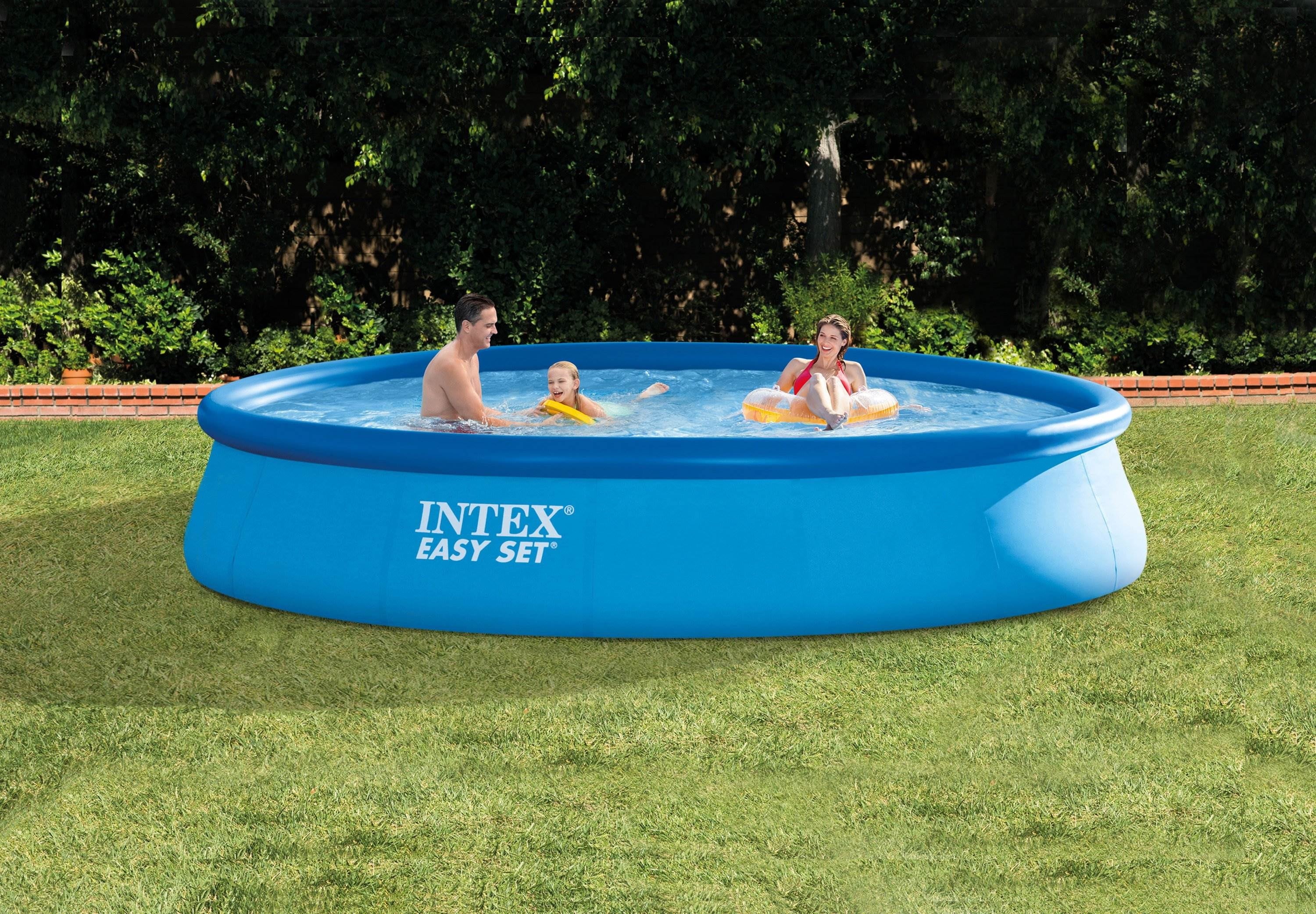 32" Outdoor Set 13' Intex Inflatable Pump with Cover & x Filter Pool Easy