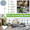 Multi-Function of Heating Fast 10 ml, Mop Types 3.5M 300 Stream 1500 1, for 20 All Carpet/Floor, Up, Clearner In Wire, White/Green Steam W, sec Suitable