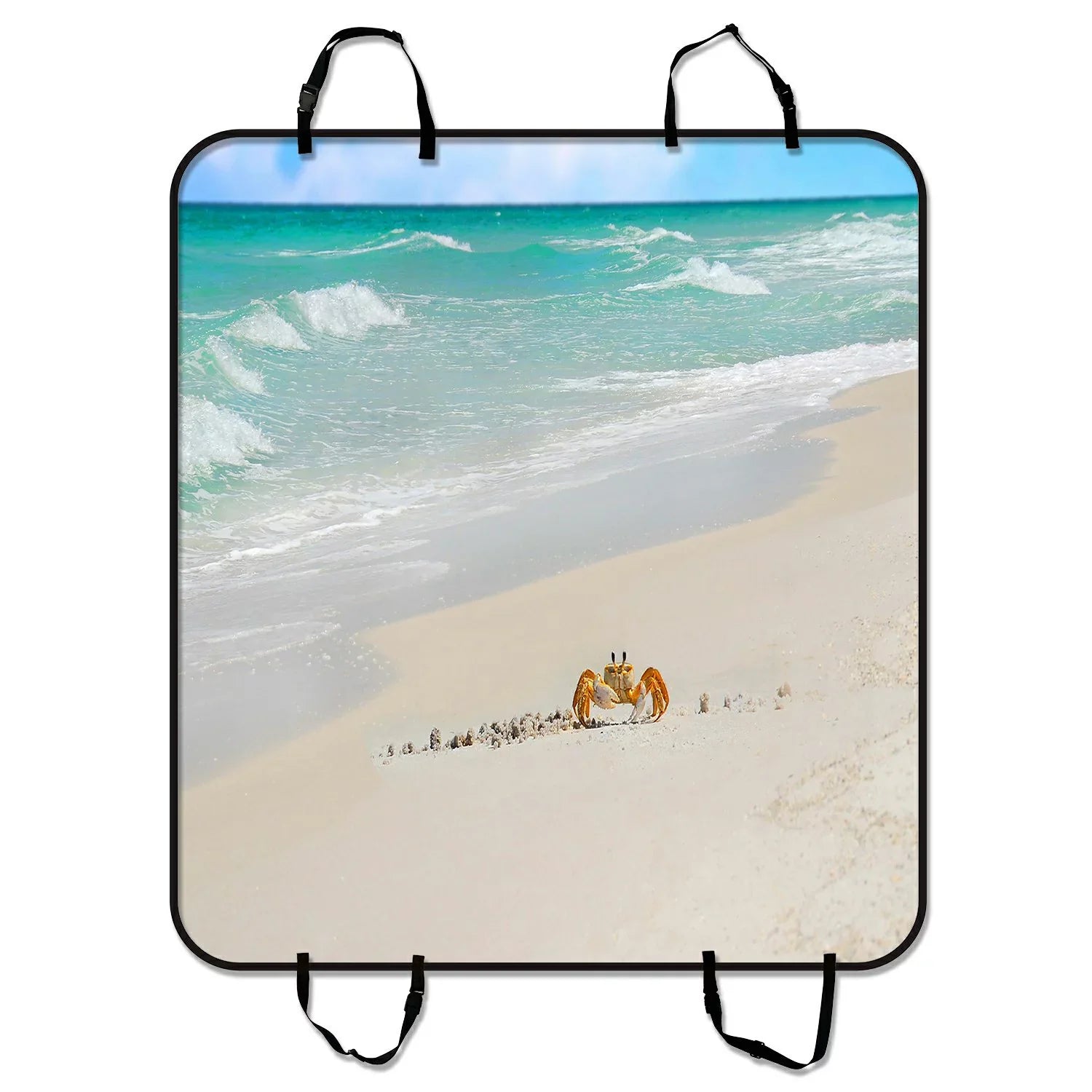 Beautiful Beach Cover SUV Seat For Pet Car Trucks GCKG Crab Mat inches Hammock Dog Mat Walking Car Trunk Cargo Mat In Seat and Cars 54x60