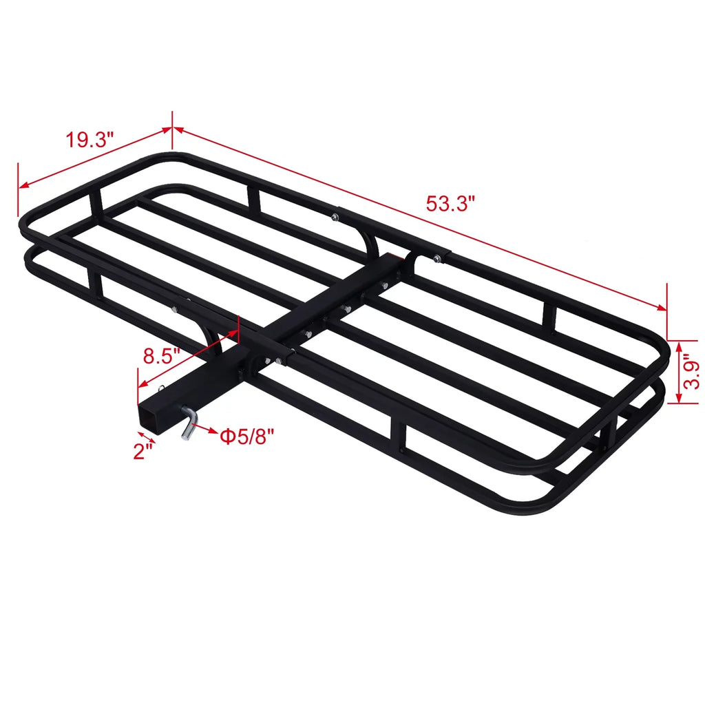 Car,Luggage Fits Carrier 2" for Truck, SUV, Cargo Basket Receiver Mount Rack Hitch Cargo ,Rear Rack