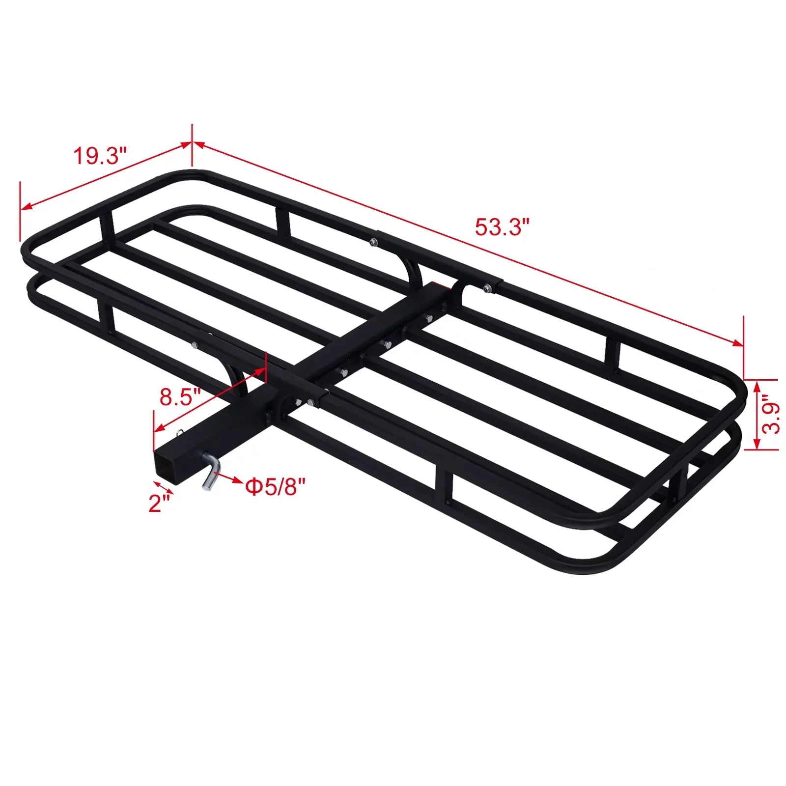 Car,Luggage Fits Carrier 2" for Truck, SUV, Cargo Basket Receiver Mount Rack Hitch Cargo ,Rear Rack
