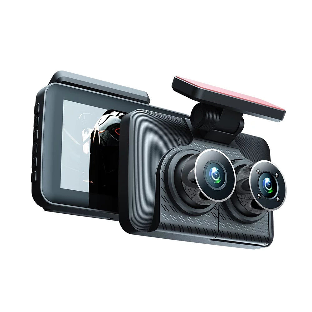 Vision Motion Detection with Safety Driving Recorder Triple & Dash Camera Auto Cam, Night