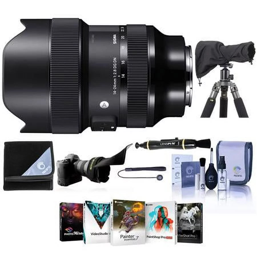 Cleaning Bundle Cap Wrap, f/2.8 ART Lens Cleaner Lens Rain Kit, for Lens RainCoat with Lens 14-24mm DG PC Flex Kit, DN E, Lens Shade, Tether, Software Sleeve, Sony