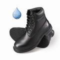 Grip Genuine 8.5 Boot Size Toe Waterproof - 6 Womens in. Black Slip-Resistant Work Soft Wide