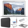 Zipper Sleeve + notebook with SSD) Air (Early  (i5 Black Cleaning Kit 13-inch + 256GB (Refurbished) - Bundle Kit 1.6GHz, Silver 2015, Starter MacBook MJVG2LL/A)